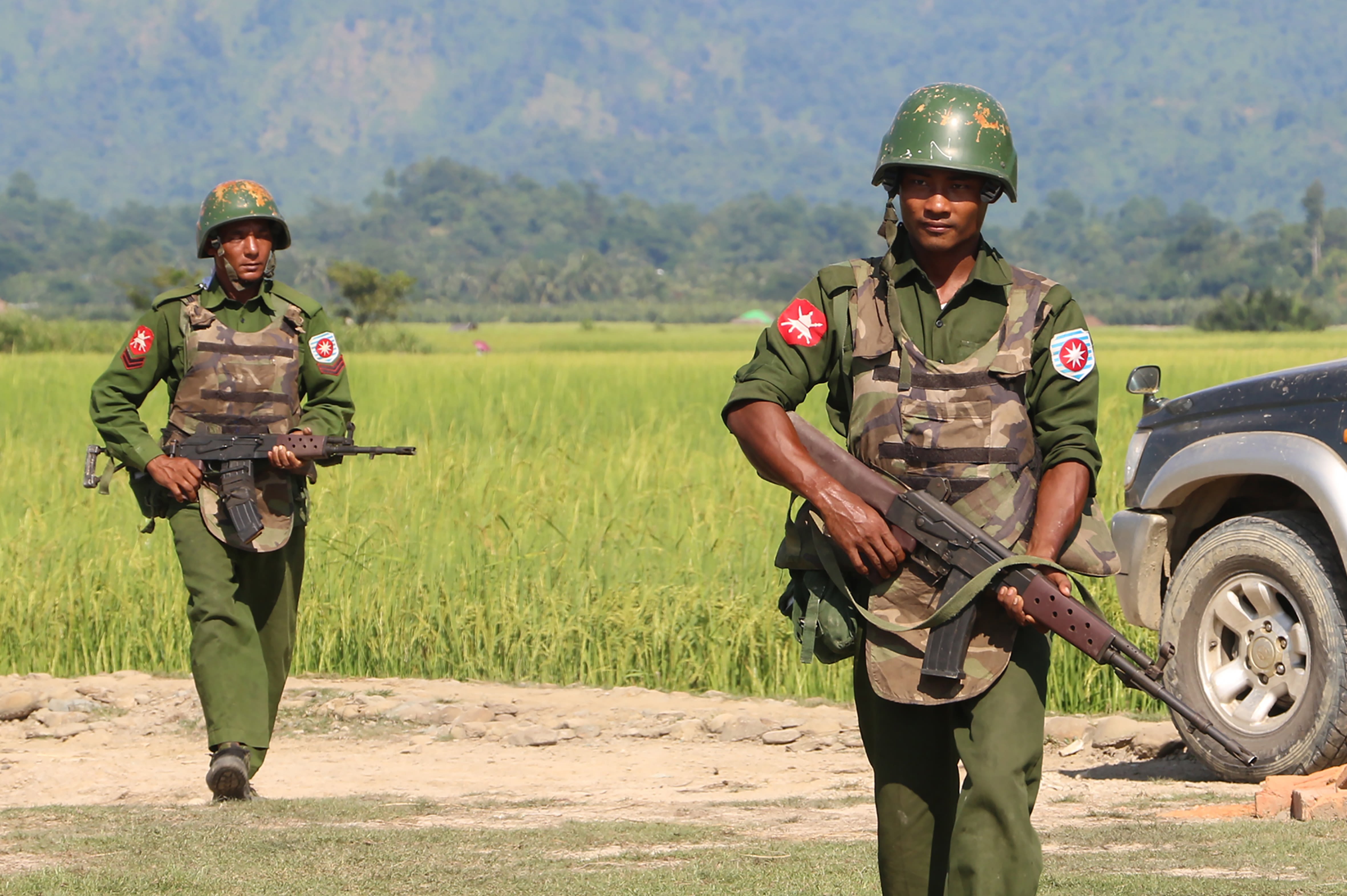 Myanmar Troops: